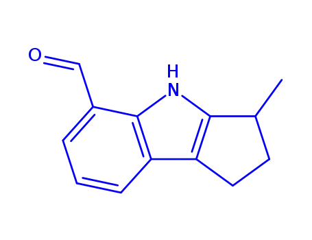 Molecular Structure of 420802-67-1 (Cyclopent[b]indole-5-carboxaldehyde, 1,2,3,4-tetrahydro-3-methyl- (9CI))
