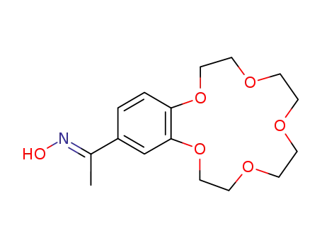 Ethanone, 1-(2,3,5,6,8,9,11,12-octahydro-1,4,7,10,13-benzopentaoxacyclopentadecin-15-yl)-, oxime, (E)-