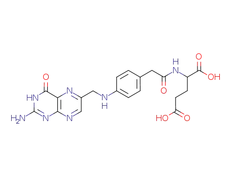 Molecular Structure of 41934-82-1 (N-[(4-{[(2-amino-4-oxo-1,4-dihydropteridin-6-yl)methyl]amino}phenyl)acetyl]glutamic acid)