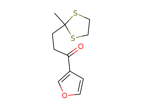 3-<4,4-(ethylenedithio)pentanoyl>furan