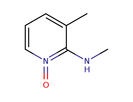 Molecular Structure of 317342-54-4 (2-Pyridinamine,N,3-dimethyl-,1-oxide(9CI))