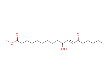 Molecular Structure of 217197-56-3 (methyl (E)-10-hydroxy-13-oxo-11-octadecenoate)