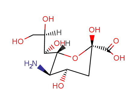 Molecular Structure of 41546-22-9 (α-Neuraminic acid)