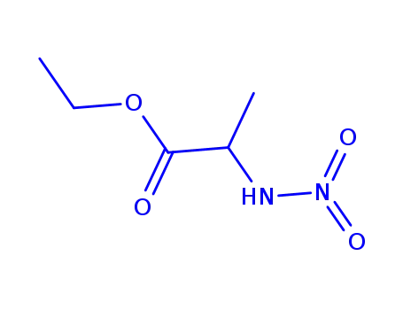 Molecular Structure of 740733-81-7 (Alanine, N-nitro-, ethyl ester (9CI))