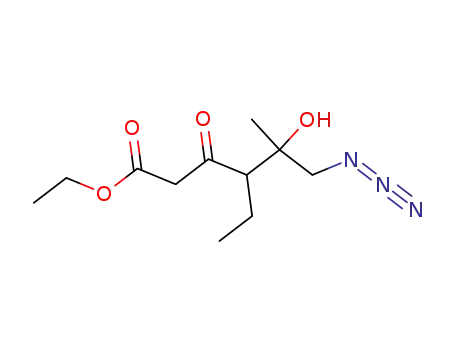 ethyl 6-azido-4-ethyl-5-hydroxy-5-methyl-3-oxohexanoate