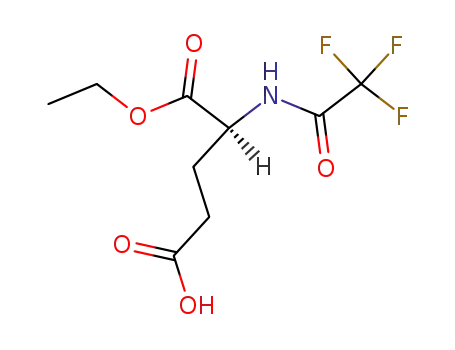 Molecular Structure of 45214-61-7 (<i>N</i>-trifluoroacetyl-L-glutamic acid-1-ethyl ester)