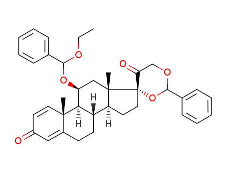 Pregna-1,4-diene-3,20-dione,11b-[(a-ethoxybenzyl)oxy]-17,21-dihydroxy-,cyclic acetal with benzaldehyde(8CI)