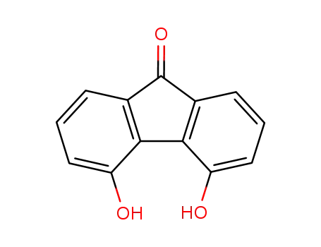 Molecular Structure of 42523-48-8 (4,5-Dihydroxy-9H-fluoren-9-one)
