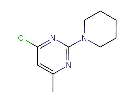Molecular Structure of 42487-70-7 (4-CHLORO-6-METHYL-2-(1-PIPERIDINYL)PYRIMIDINE)