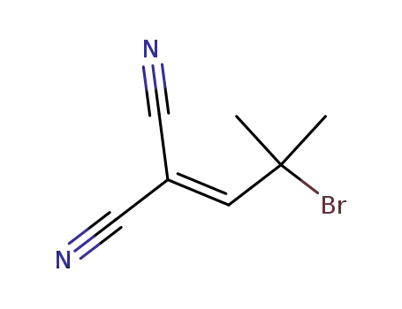 Molecular Structure of 54879-22-0 (2-bromo-2-methylpropylidenemalononitrile)