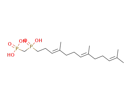 Molecular Structure of 124389-59-9 ((E,E)-<<Hydroxy(4,8,12-trimethyl-3,7,11-tridecatrienyl)phosphinyl>methyl>phosphonic acid)