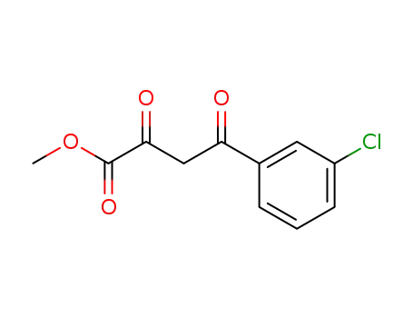 Molecular Structure of 501653-40-3 (Methyl 3-chloro-a,g-dioxo-benzenebutanoate)