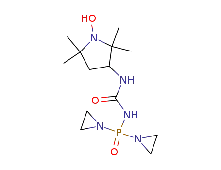 Molecular Structure of 103981-95-9 (N,N:N',N'-bis(1,2-ethanediyl)-N-{[(2,2,5,5-tetramethyl-1-hydroxypyrrolidin-3-yl)amino]carbonyl}phosphoric triamide)