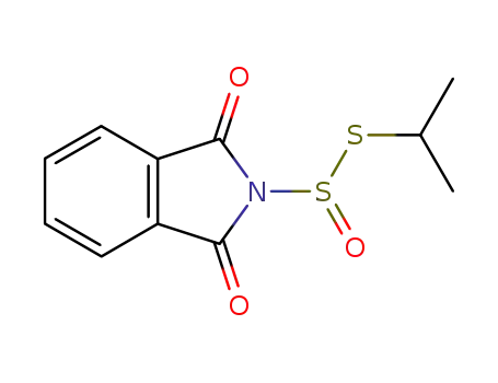 Molecular Structure of 42300-60-7 (1,3-Dihydro-1,3-dioxo-2H-isoindole-2-sulfinothioic acid S-isopropyl ester)