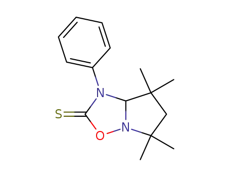 5,6,7,7a-Tetrahydro-5,5,7,7-tetramethyl-1-phenylpyrrolo[1,2-b][1,2,4]oxadiazole-2(1H)-thione