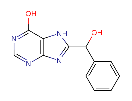 6H-Purin-6-one,1,9-dihydro-8-(hydroxyphenylmethyl)- cas  4244-54-6