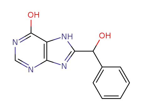 Molecular Structure of 4244-54-6 (8-[hydroxy(phenyl)methyl]-5,9-dihydro-6H-purin-6-onato(3-))