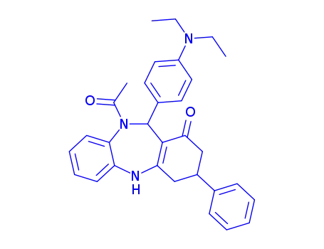 10-acetyl-11-[4-(diethylamino)phenyl]-3-phenyl-2,3,4,5,10,11-hexahydro-1H-dibenzo[b,e][1,4]diazepin-1-one