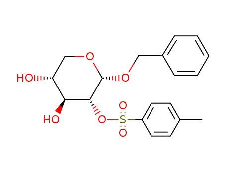 Molecular Structure of 50256-95-6 (benzyl 2-O-[(4-methylphenyl)sulfonyl]pentopyranoside)