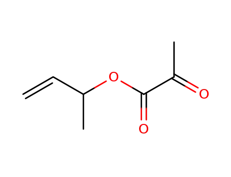 Molecular Structure of 423157-74-8 (Propanoic acid, 2-oxo-, 1-methyl-2-propenyl ester (9CI))