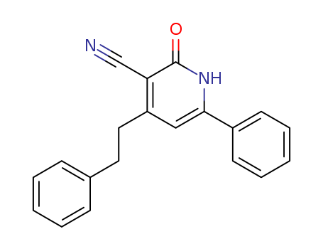 3-Pyridinecarbonitrile,1,2-dihydro-2-oxo-6-phenyl-4-(2-phenylethyl)- cas  4241-26-3