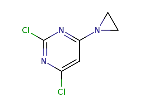 Molecular Structure of 64414-80-8 (4-(aziridin-1-yl)-2,6-dichloropyrimidine)