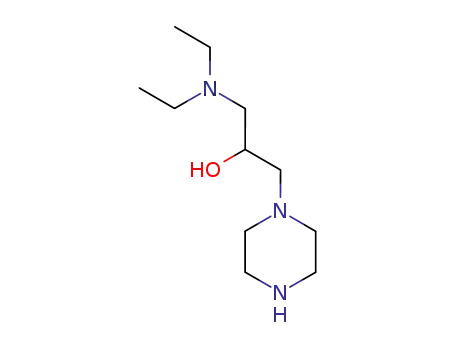 Molecular Structure of 4232-58-0 (1-(diethylamino)-3-(piperazin-1-yl)propan-2-ol)