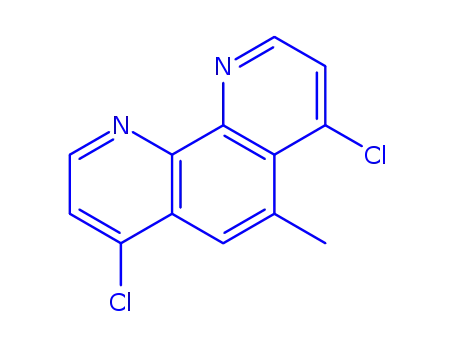 Molecular Structure of 503864-02-6 (4,7-dichloro-5-methyl-1,10-phenanthroline)