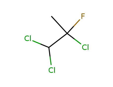 Molecular Structure of 3175-24-4 (1,1,2-trichloro-2-fluoro-propane)