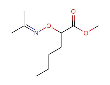 Molecular Structure of 5001-41-2 (methyl 2-[(propan-2-ylideneamino)oxy]hexanoate)