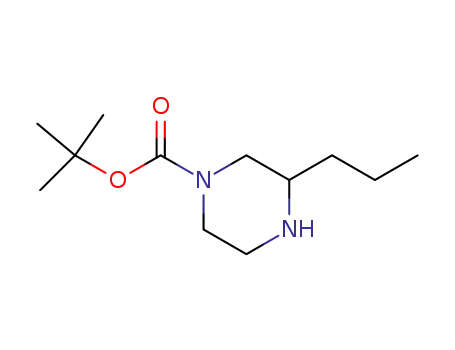 Molecular Structure of 502649-27-6 (1-BOC-3-PROPYLPIPERAZINE)