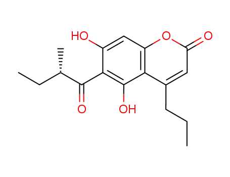 5,7-Dihydroxy-6-((S)-2-methyl-butyryl)-4-propyl-chromen-2-one