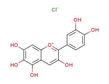 Molecular Structure of 42529-06-6 (QUERCETAGETINIDIN CHLORIDE WITH HPLC)