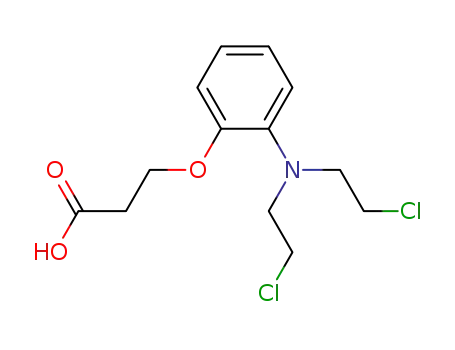 3-[2-[Bis(2-chloroethyl)amino]phenoxy]propanoic acid