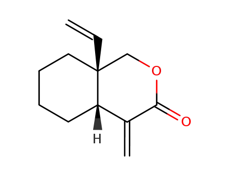 Molecular Structure of 42391-68-4 (8a-ethenyl-4-methylideneoctahydro-3H-isochromen-3-one)