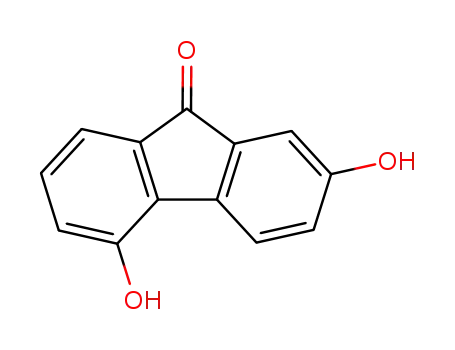 Molecular Structure of 42523-34-2 (2,5-Dihydroxy-9H-fluoren-9-one)