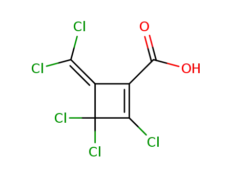 Perchlor-3-methylen-cyclobuten-<sup>(1)</sup>-carbonsaeure-<sup>(2)</sup>
