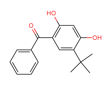 Molecular Structure of 4211-67-0 (2,4-DIHYDROXY-5-TERT-BUTYLBENZOPHENONE)