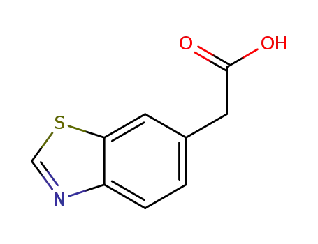Molecular Structure of 98589-45-8 (6-Benzothiazoleaceticacid(6CI,9CI))
