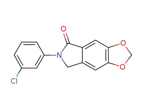 5H-1,3-Dioxolo[4,5-f]isoindol-5-one,6-(3-chlorophenyl)-6,7-dihydro-