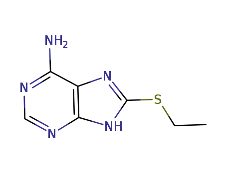 Molecular Structure of 500337-60-0 (8-(ethylsulfanyl)-9H-purin-6-ylamine)