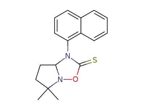 Molecular Structure of 50455-84-0 (5,6,7,7a-Tetrahydro-5,5-dimethyl-1-(1-naphtyl)pyrrolo[1,2-b][1,2,4]oxadiazole-2(1H)-thione)