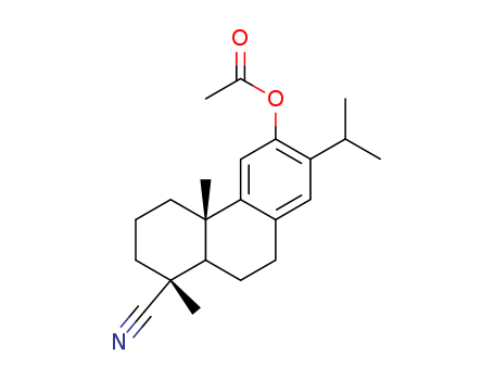 1-Phenanthrenecarbonitrile,6-(acetyloxy)-1,2,3,4,4a,9,10,10a-octahydro-1,4a-dimethyl-7-(1-methylethyl)-,[1R-(1a,4ab,10aa)]- (9CI) cas  42400-88-4