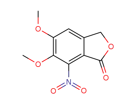 Molecular Structure of 90945-80-5 (5,6-DIMETHOXY-7-NITRO-3 H-ISOBENZOFURAN-1-ONE)