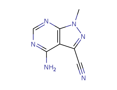 1H-Pyrazolo[3,4-d]pyrimidine-3-carbonitrile,4-amino-1-methyl- cas  42204-41-1
