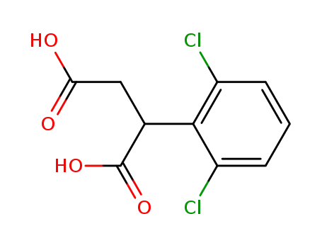 Molecular Structure of 42474-07-7 (2-(2,6-DICHLORO-PHENYL)-SUCCINIC ACID)
