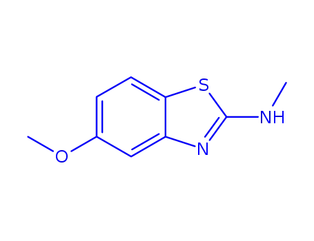 Molecular Structure of 50450-73-2 (2-Benzothiazolamine,5-methoxy-N-methyl-(9CI))