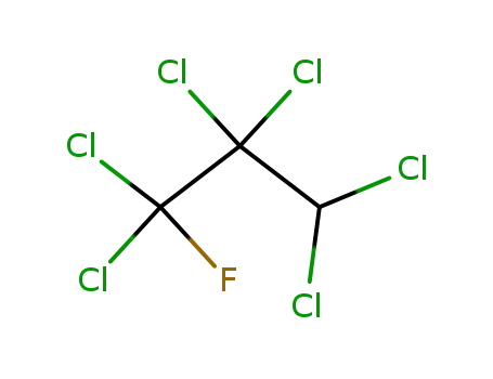 Molecular Structure of 422-28-6 (1,1,2,2,3,3-hexachloro-1-fluoro-propane)