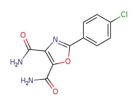 Molecular Structure of 42489-42-9 (2-(4-chlorophenyl)-1,3-oxazole-4,5-dicarboxamide)