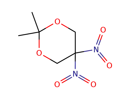 Molecular Structure of 5086-75-9 (2,2-dimethyl-5,5-dinitro-1,3-dioxane)